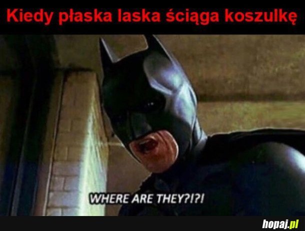 KIEDY PŁASKA LASKA ŚCIĄGA KOSZULKĘ