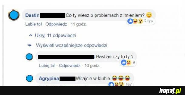 Problemy z imieniem 