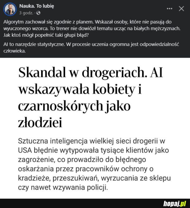 Statystyk nie oszukasz.