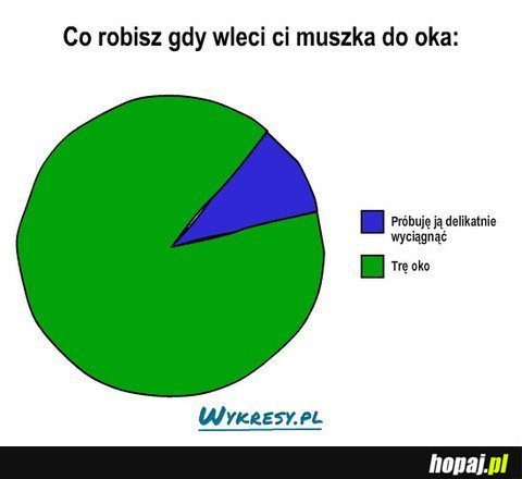 Co robisz, gdy Ci muszka do oka wpadnie?