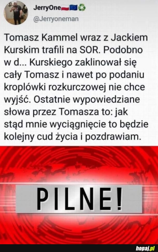 Jeszcze trochę a zaraz wyjdzie przez gardło