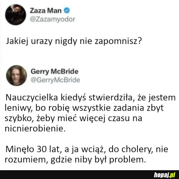 No i w czym problem
