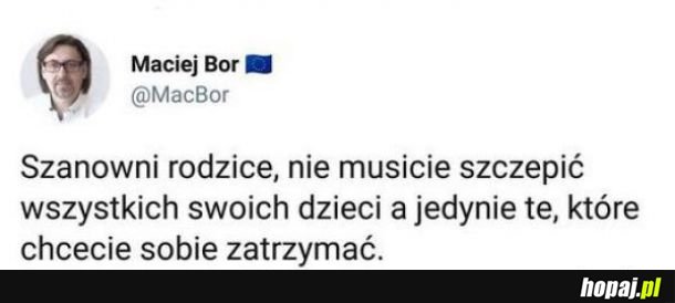 Nie trzeba szczepić wszystkich!