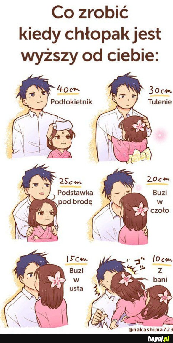 KIEDY CHŁOPAK JEST WYŻSZY OD CIEBIE