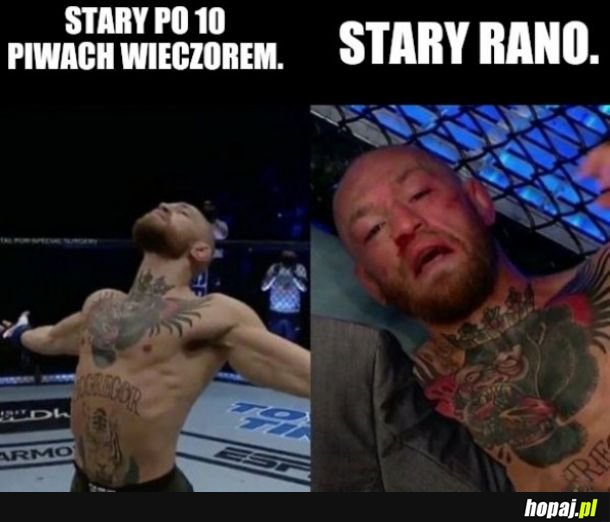 Stary rano i wieczorem