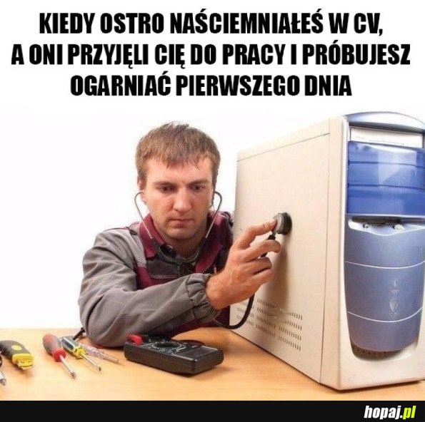 NAŚCIEMNIAŁEM W NOWEJ PRACY