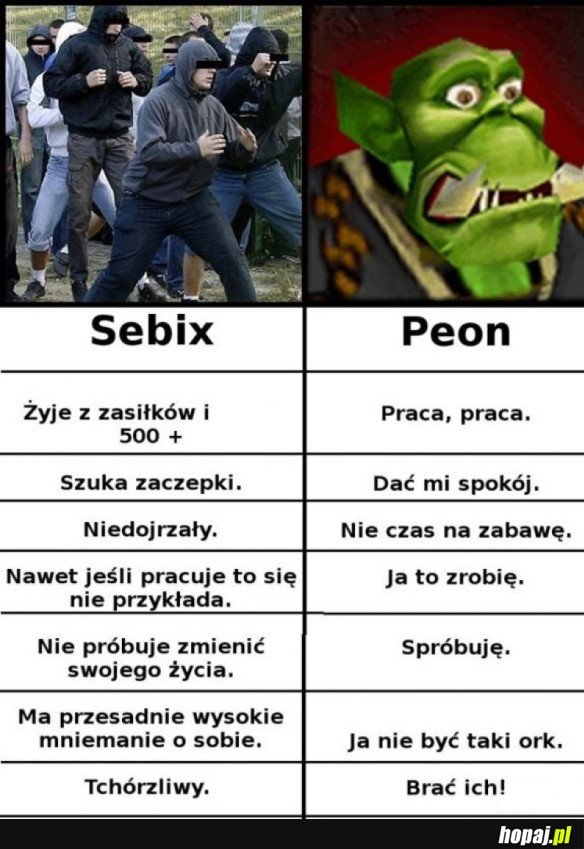 SEBIX VS. PEON Z WARCRAFTA