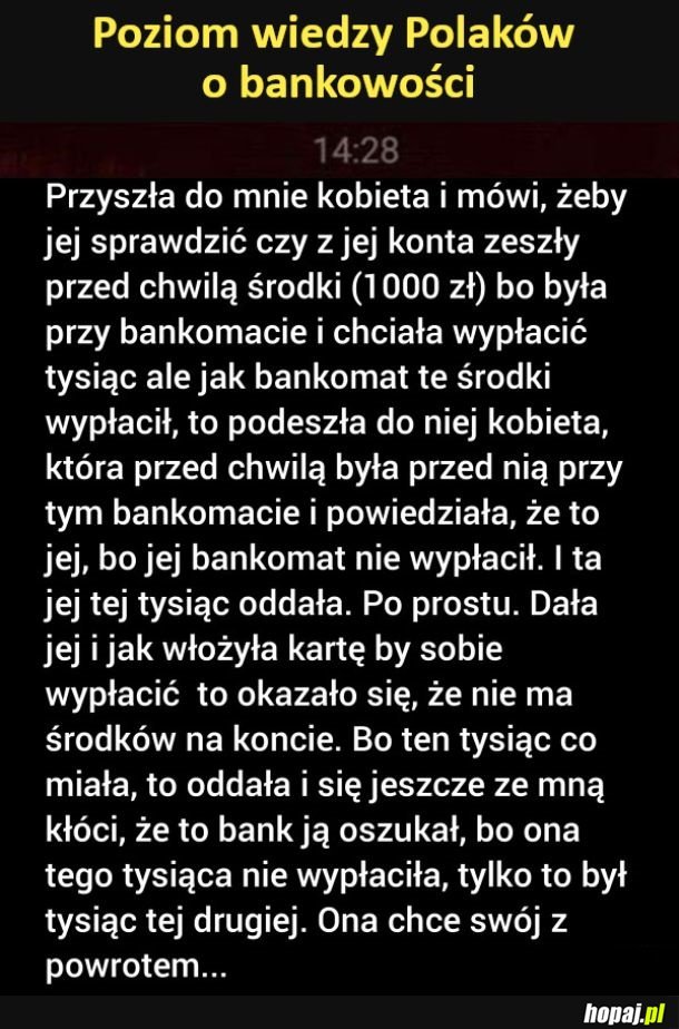 Wiedza o bankowości