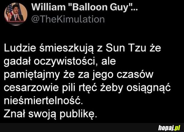 Znał swoją publikę