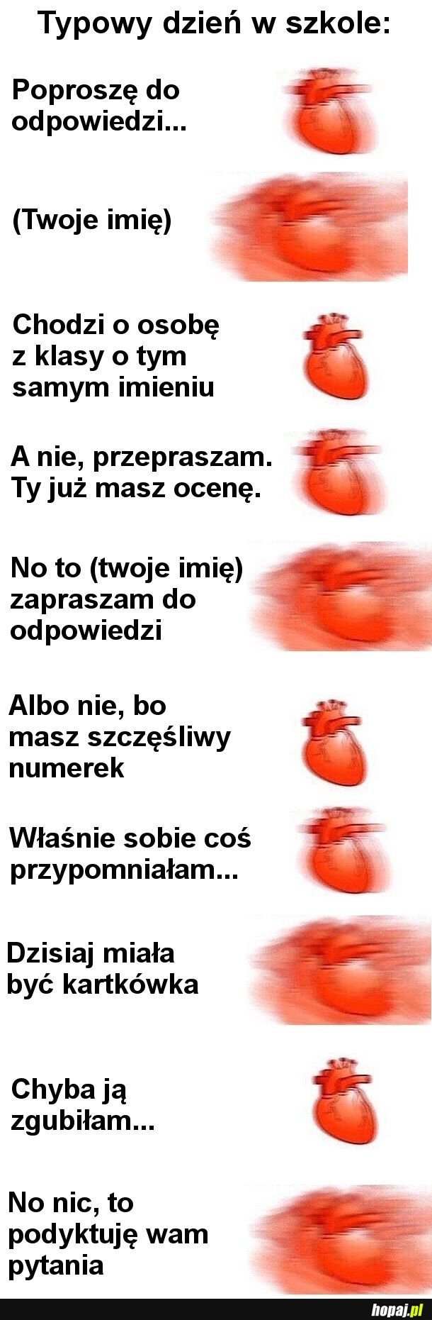 Typowy dzień w szkole