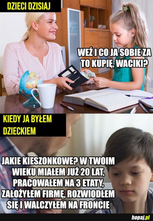 Pieniądze w dzieciństwie