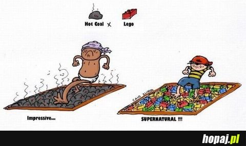 Nadepnięcie na lego...