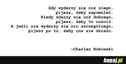 Kiedy pijemy?