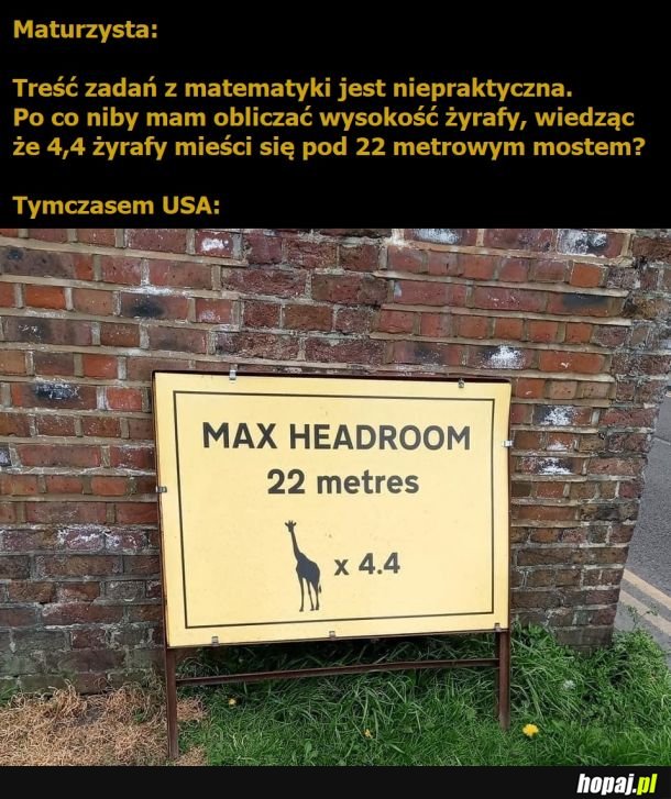 Zadania z matmy takie są