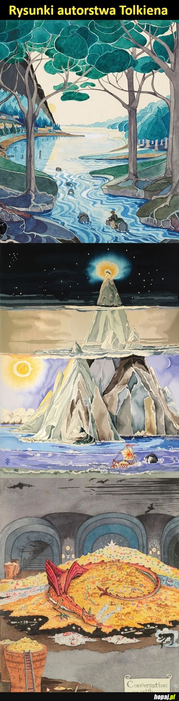 Rysunki autorstwa Tolkiena