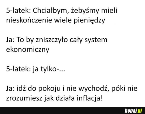 Jak nauczyć dziecko czym jest inflacja