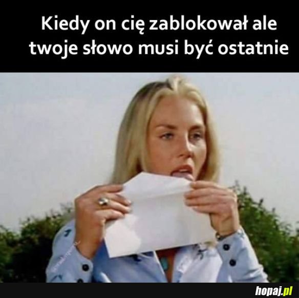 Tak musi być