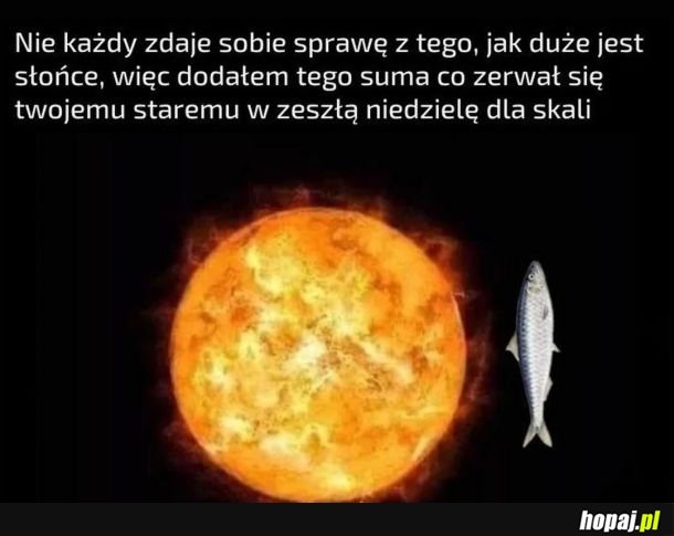 Jak duże jest słońce