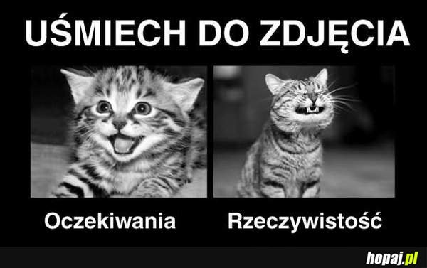 Uśmiech do zdjęcia