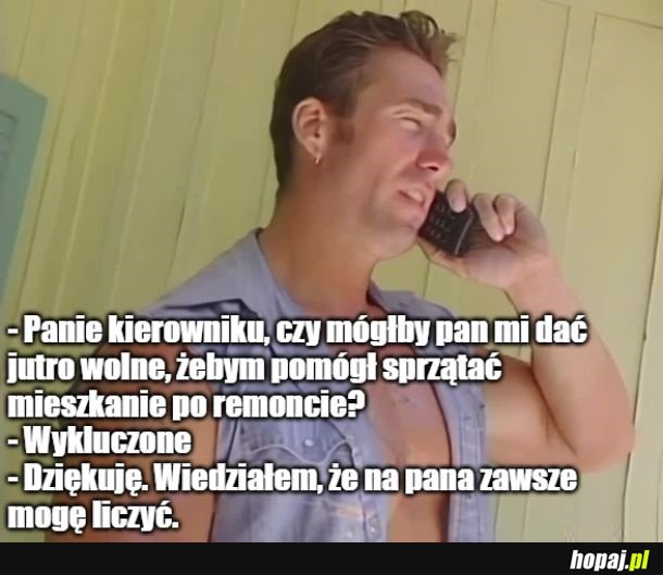 Uszanowanie, kierowniku złoty