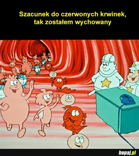 SZACUNEK DO CZERWONYCH KRWINEK