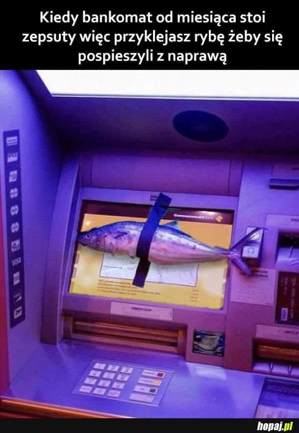 Zepsuty bankomat