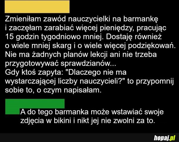 Zmieniłam zawód