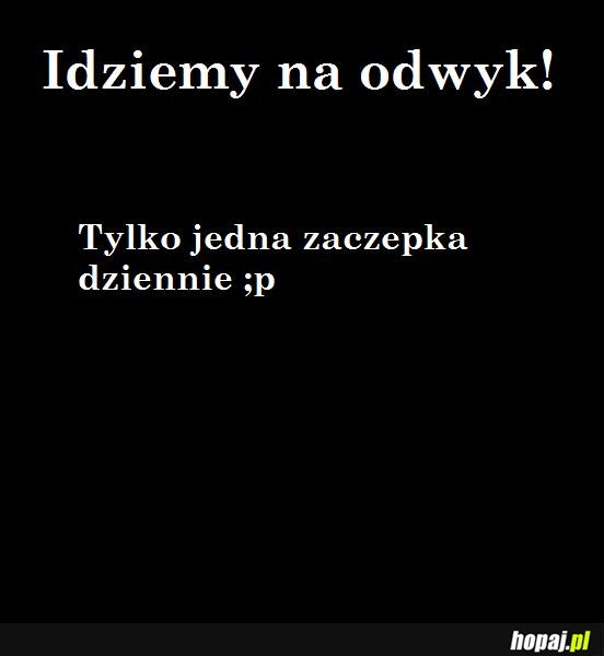 Idziemy na odwyk zaczepkowy?