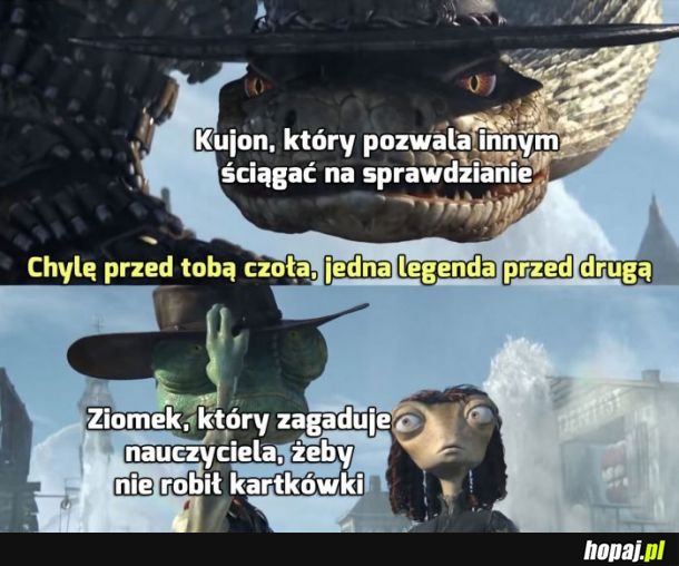  Szacunek dla obu typów 