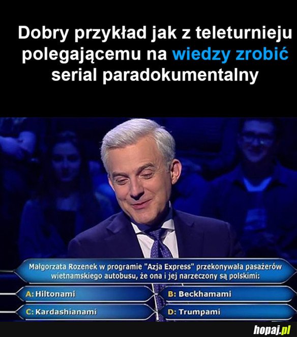 MILIONERZY WSPANIAŁY TELETURNIEJ