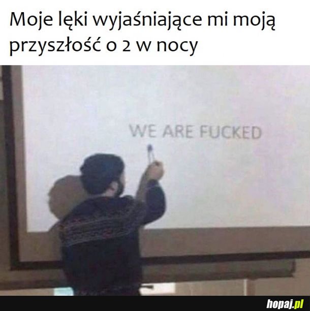 To dlatego nie mogę zasnąć