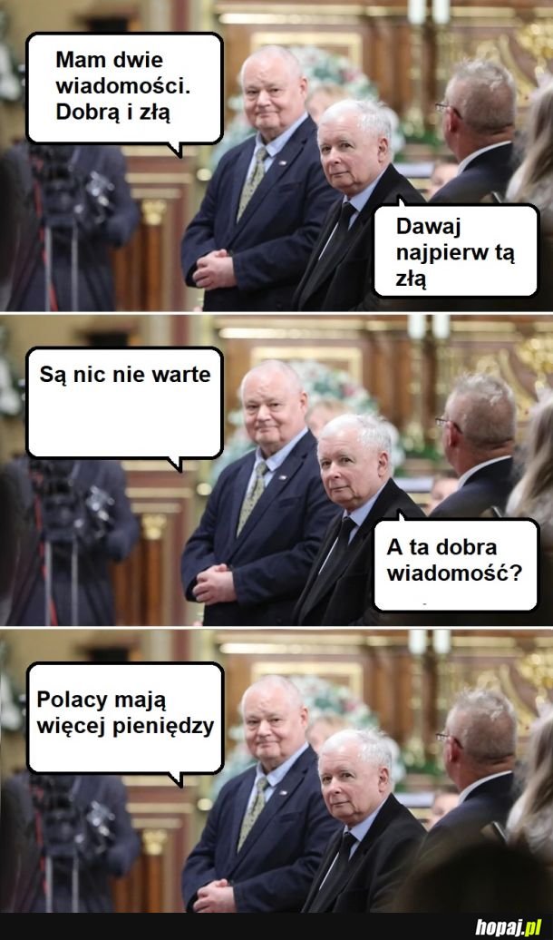 Mam dla ciebie dwie wiadomości