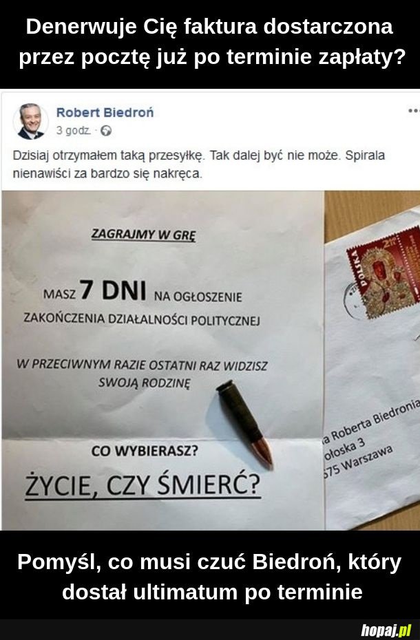 Ale liczy się data stempla pocztowego czy jak