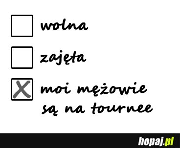 Wolna, zajęta?