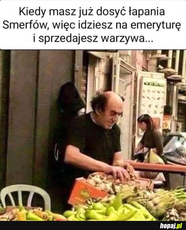 Gargamel zabrał się za uczciwą pracę