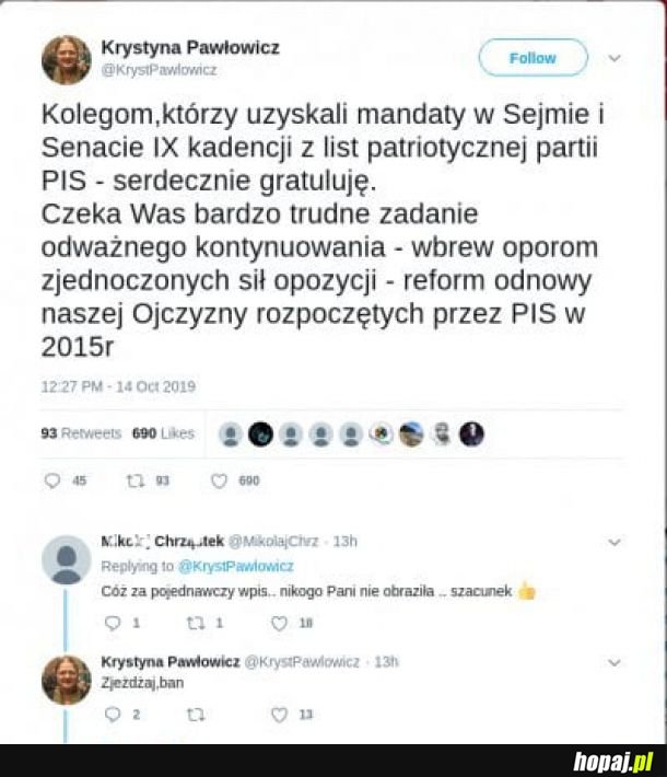  Pani Krystyna na koniec swojej przygody z sejmem 