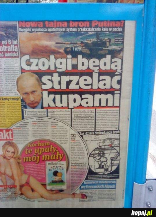 Czołgi będą strzelać kupami