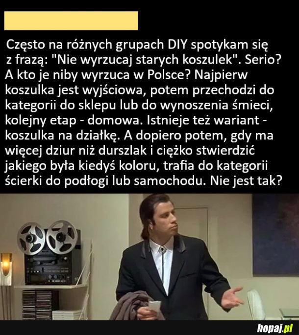 Koszulka i jej przeznaczenie