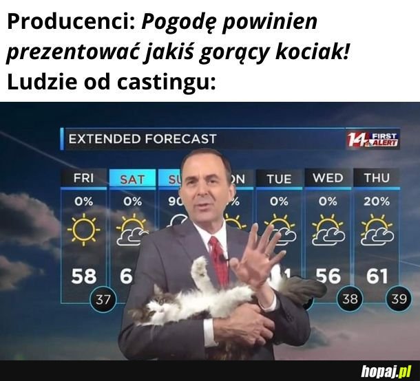 Bardziej mnie niepokoi, że w czwartek ma być 61 stopni!