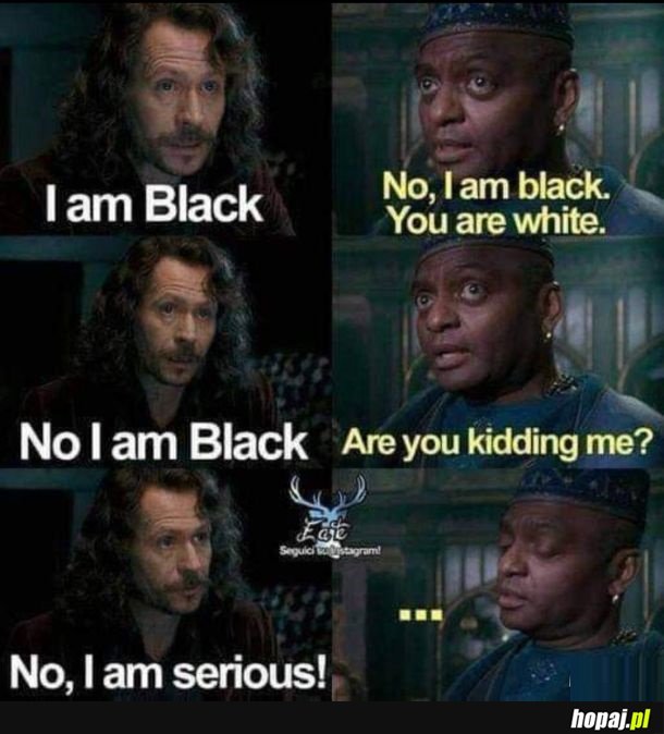 I am black