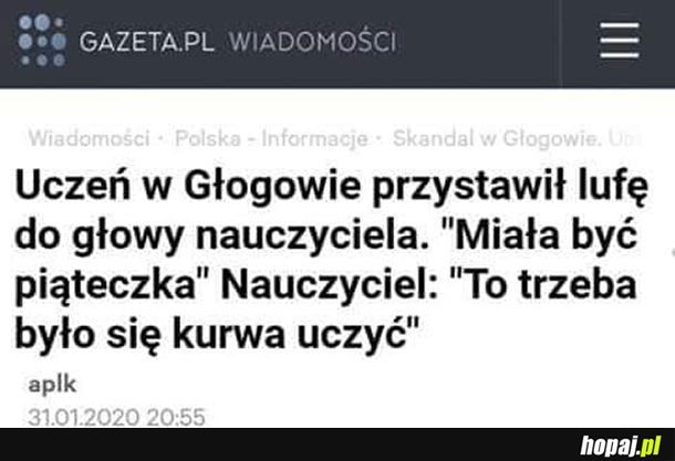 Miała być piąteczka