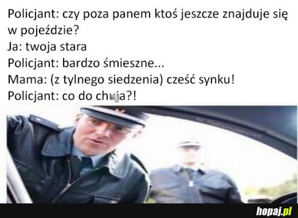 Matka? Matka siedzi z tyłu!