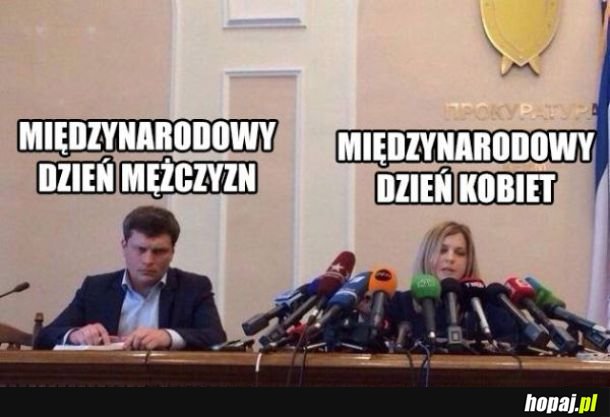 Dzień kobiet vs dzień mężczyzn 