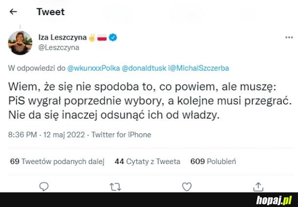 Wreszcie są wnioski i gorzki, ale realny szkielet planu! Jeszcze 2, góra 3 kadencje i może się nawet program wyborczy pojawi.