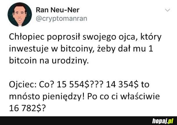 Kryptowaluty tak mają