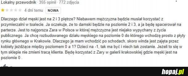 Prześladowania mężczyzn by Zara