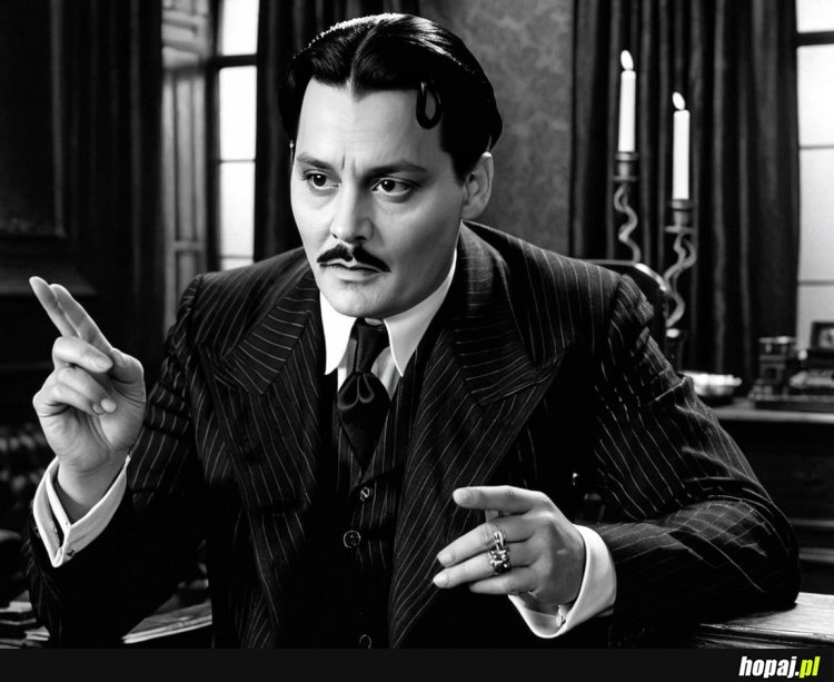 JOHNNY DEPP JAKO GOMEZ ADDAMS ;)