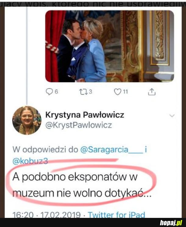 Krystyna Pawłowicz, rok starsza od prezydentowej Francji