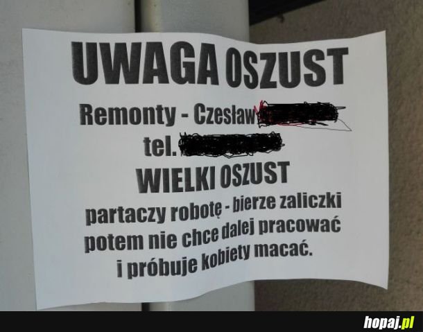 Oszust!