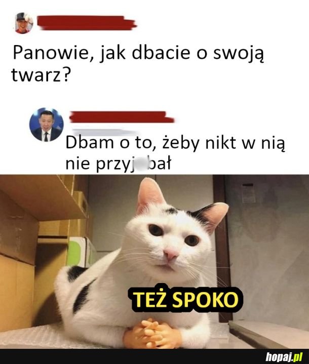 Dbanie o twarz